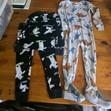 2 Sets Carter's PJs 4T Boys 2-Piece Long Sleeve One Piece Free Shipping