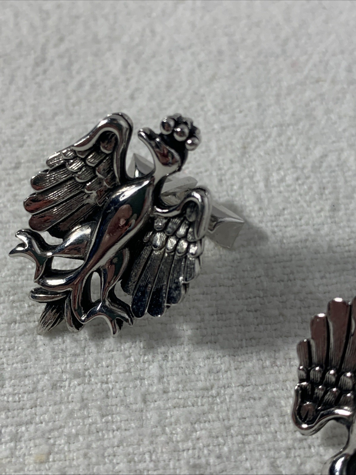 Swank Polish Eagle Cuff Links Features Crowned Ea… - image 12
