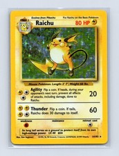 raichu pokemon card 1995 price Amazon.com: Pokemon - Raichu (16) - Base Set 2