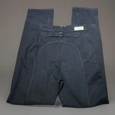 Wah Maker Buckle Back Black Denim Jeans Women 16 Cotton Western VTG USA Denim