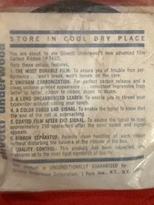 Vintage Olivetti Underwood Film Carbon Typewriter Ribbon #7432 New Old Stock thumbnail