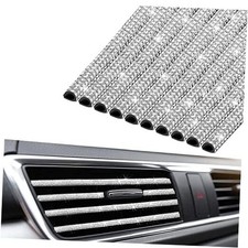 Bling Car Vent Outlet Trim,Bling Car Accessories for Women and White