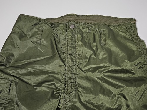 US Navy Military Deck Pants XL Green Impermeable Extreme Cold Weather Trouser - Picture 3 of 12