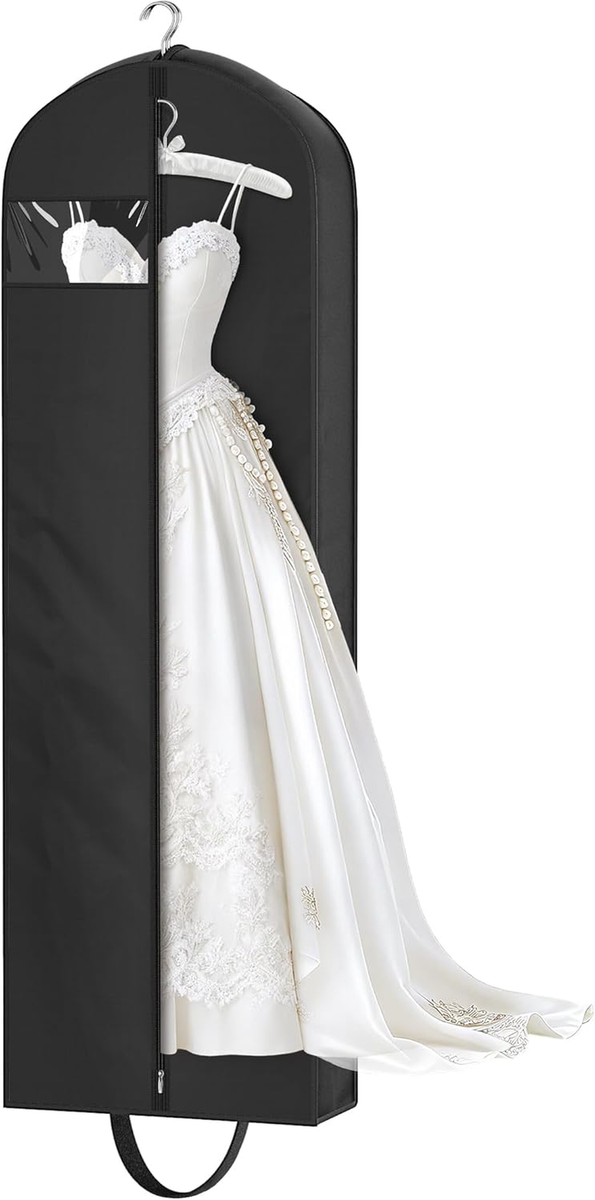 72" Wedding Dress Garment Bag for Travel with 4" Gusseted Long Hanging Dress  Bag | eBay