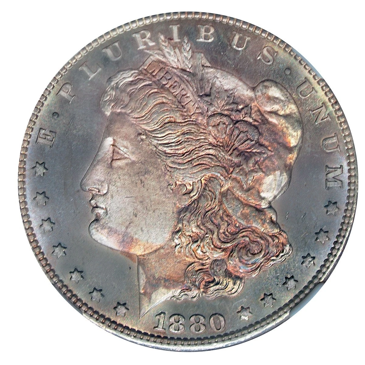 Uncirculated Silver 1880 Year Morgan US Dollars (1878-1921) for