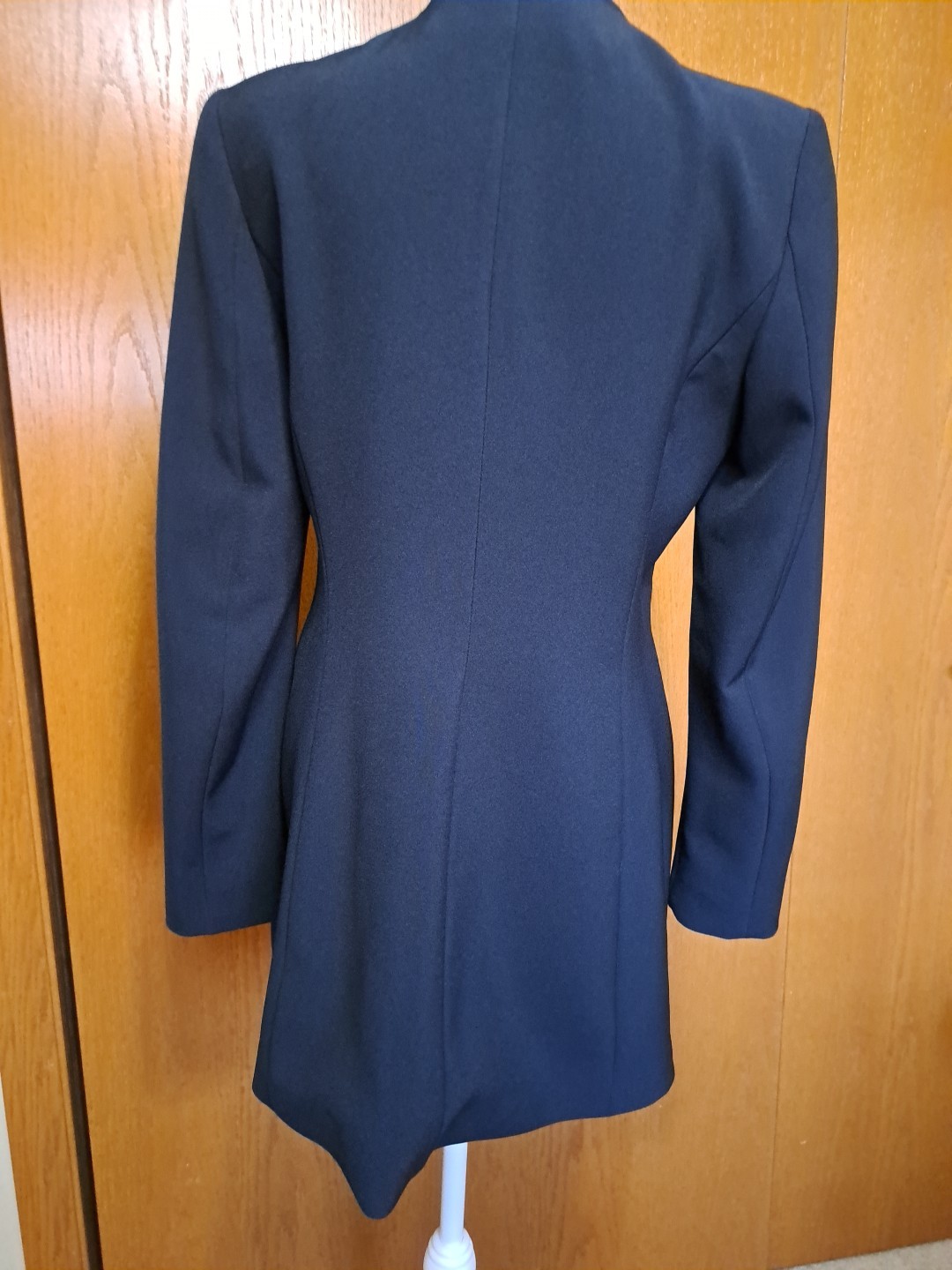 Zara Basic Women's Navy Lined Long Jacket Blazer … - image 3