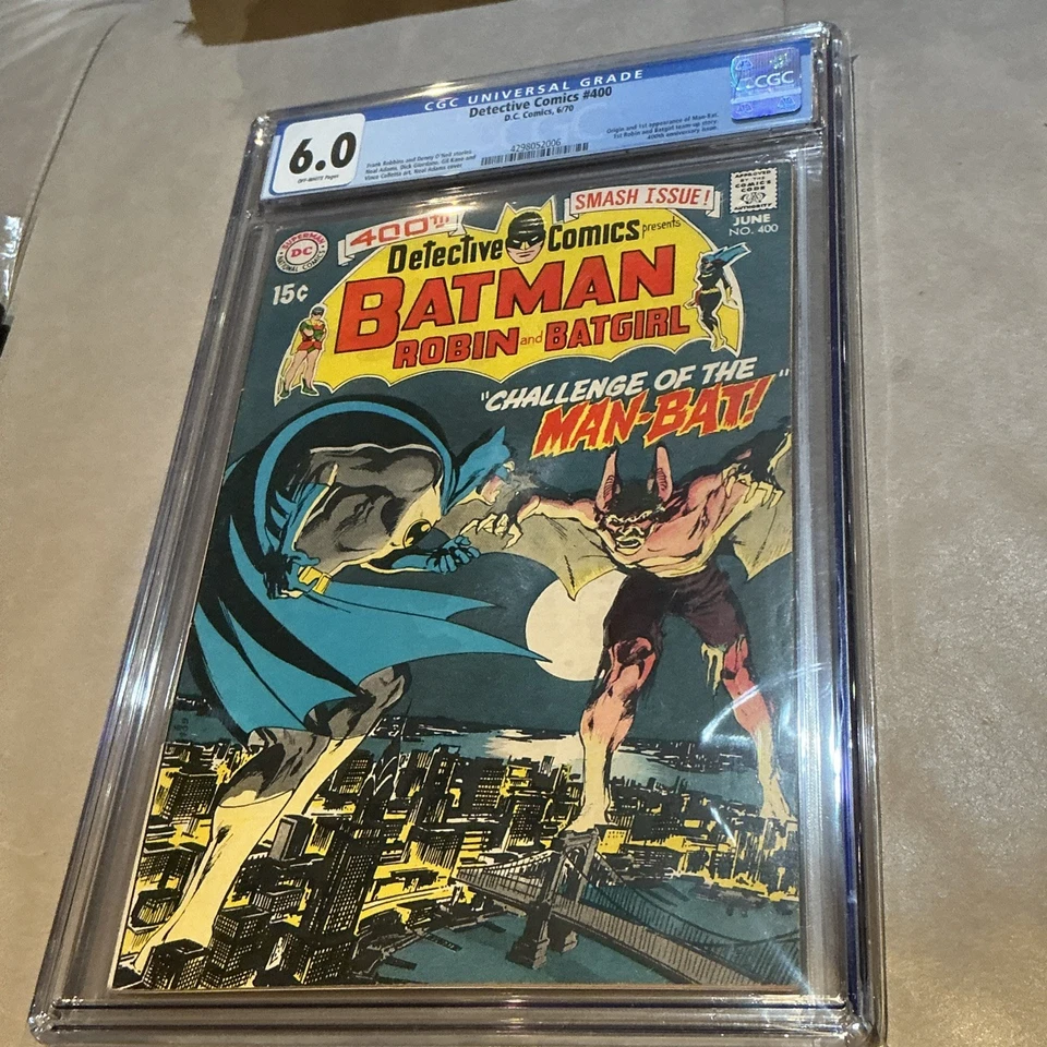 Detective Comics #400 1st Man-Bat CGC 6.0 (1970, DC) Batman 6/70 Off-White Pages - Image 2 of 4