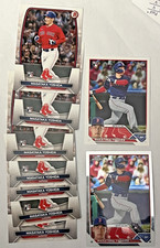 9 Masataka Yoshida Red Sox RC LOT 7X 2023 BOWMAN  TOPPS TOPPS CHROME RED SOX