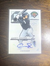 2025 Panini Prospect Edition - Casey Saucke II #65 Holo Signatures (AU, RC)