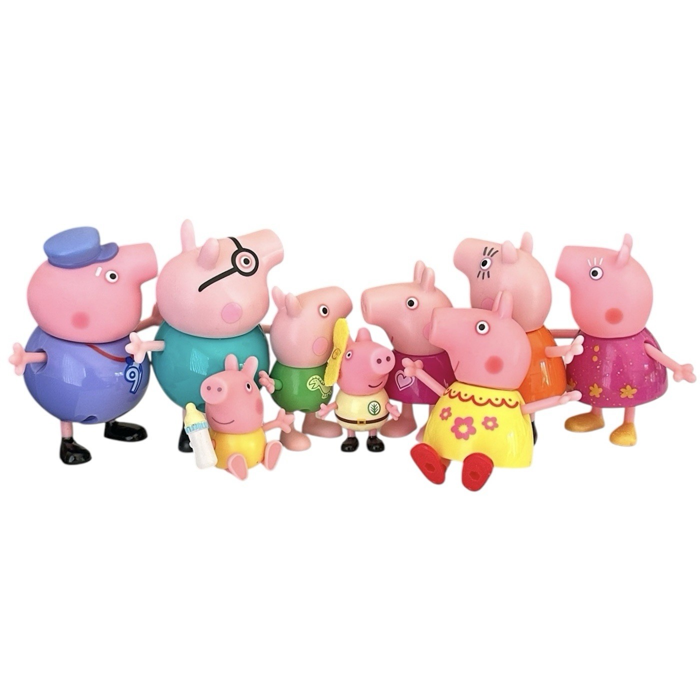 GC Poseable Baby Evie, Cousin Chloe & Baby Alexander, 2 Grands, Peppa Pig Core 4