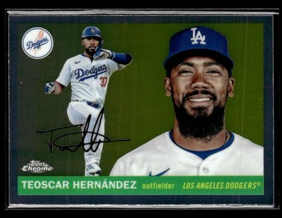 2025 Topps Chrome Platinum #39 Teoscar Hernández Card Los Angeles Dodgers