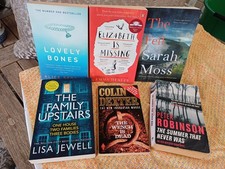 Crime/ Suspense Paperback Book Bundle Inc Emma Healey, Colin Dexter, Alice Sebol