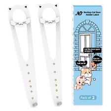 Cat Door Latch with Stabilizer, 7 Sizes Adjustable Cat Door Stopper to Keep D...