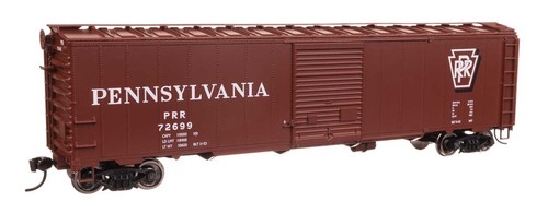 Walthers ~ Escala HO ~ 50' AAR vagón de carga de una sola puerta ~ Pennsylvania PRR #72699 | Condition: New