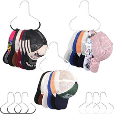 6 Packs Hat Hangers for Closet, Premium Hat Organizer for Baseball Caps, Cap Rac