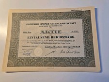 Gottfried Lindner Aktiengesellschaft 1942 1000 RM