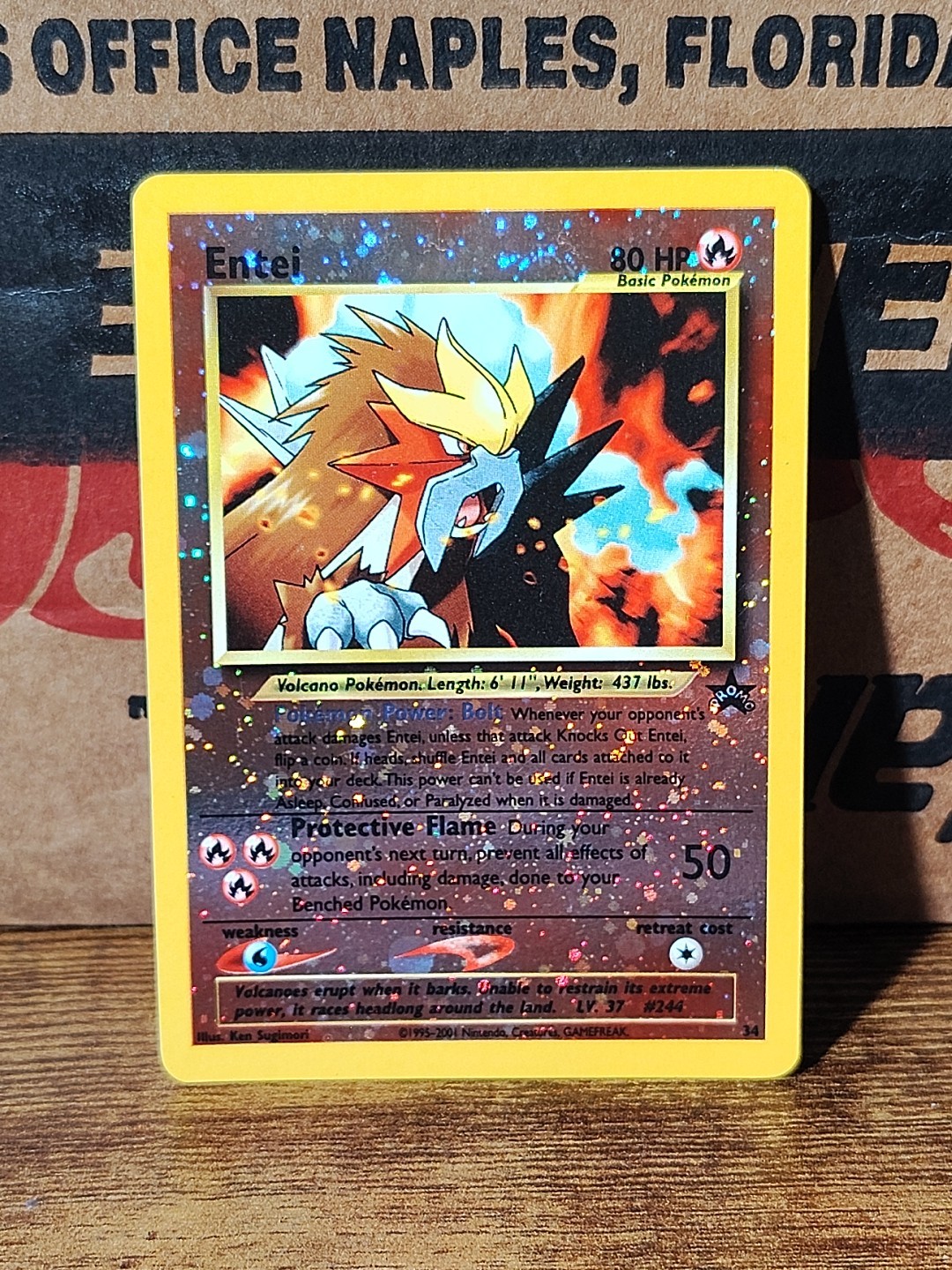 Entei 34/53 Wotc Promo Reverse Holo Promo LP