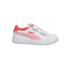 PUMA Smash V2 L V Slip On Toddler Girls Pink, White Sneakers Casual Shoes 36517