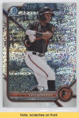 2022 Bowman Chrome Prospects Speckle Refractor 9/299 Luis Gonzalez READ vw1