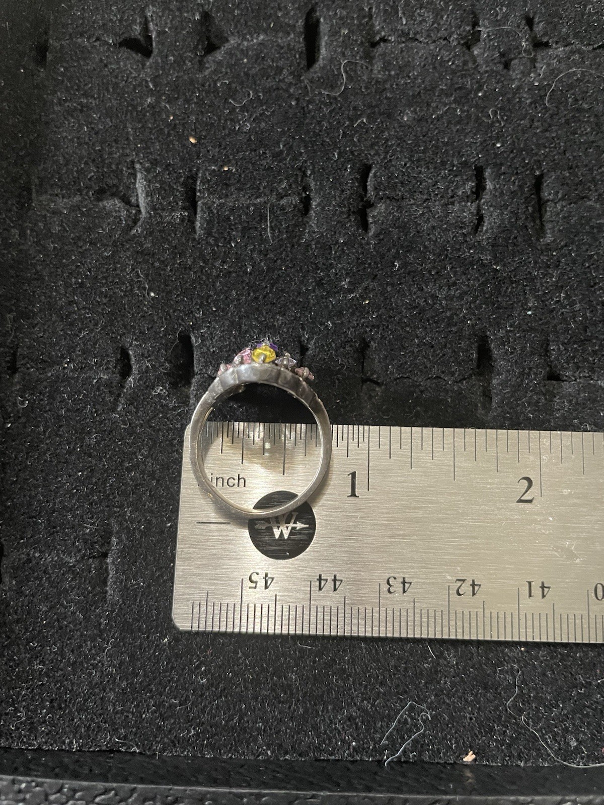 Multicolor Cluster Ring – Boho Cocktail Statement… - image 4