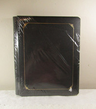 Creative Memories 8.5 X 11 Scrapbook Album Tribute Black w/ Gold Trim USA New