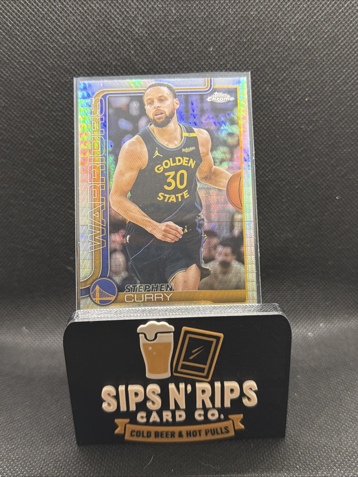Stephen Curry 2025-26 Topps Chrome Basketball Prism Refractor #201