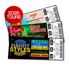 Music Concert Ticket 2026 Tours | Personalized Gift Reveal | Souvenir Keepsake