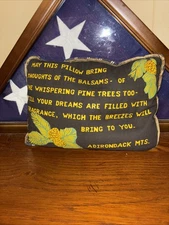 Vintage Hand Stitched Adirondack Pine Needle Pillow From The Lake Placid Club