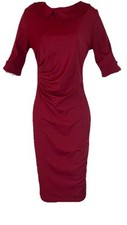Unbranded Business Dress Burgundy Size Small Full Length