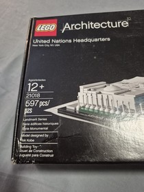 LEGO ARCHITECTURE: United Nations Headquarters (21018 Complete W/ Instructions