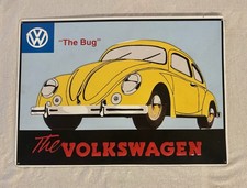 Vintage Original Volkswagen Vw Beetle Dealer Sign For Release Of New Beetle Vintage Original Volkswagen Vw Beetle Dealer Sign For Release Of New Beetle