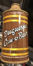 Duquesne Can O Beer Cone Top Can Pittsburgh PA IRTP
