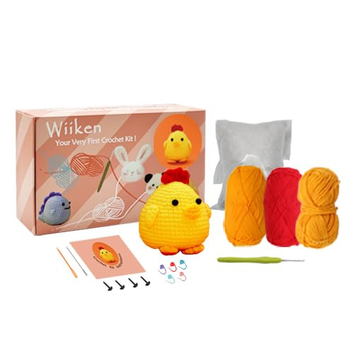 Crochet Kit for Beginners Adults, Learn to Crochet with Systematic Step-by-St...