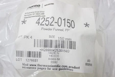 Thermo Nalgene Powder Funnel PP 150mm Accessory Set of 48 Turnkey 2 (3372112)