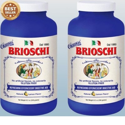 Brioschi Italian Lemon Flavored Effervescent Heartburn, Upset Stomach new