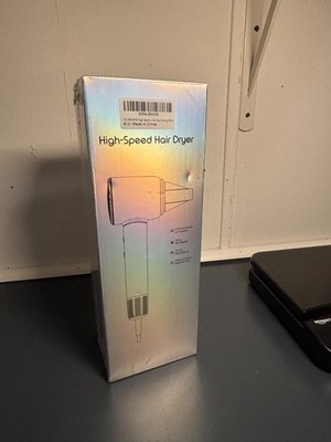 Hight Speed Hair Dryer 140,000 RPM Blow Dryer New Sealed White In Color