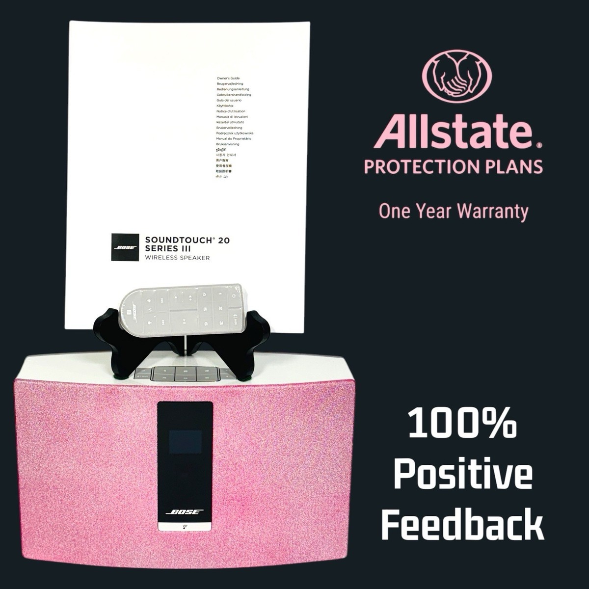 ✅ Bose SoundTouch 20 Series III Bluetooth White Pink Sweet!