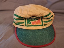 Vintage Mountain Dew Hat Jim Valvano Painters Cap Striped Hat Size M Rare JVS