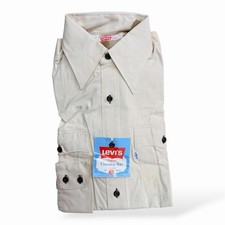 Vintage Levis Chambray Shirt NOS Deadstock USA Made Western