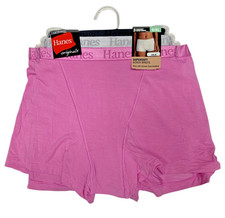 Hanes Women's 3 Pack Ultra SuperSoft Boxer Briefs 46USHB