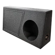 QBOMB Single 10" Behind Seat Ported Subwoofer Truck Box Enclosure - 1.17 cu.ft.