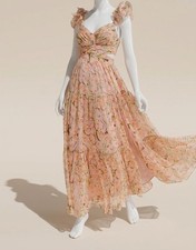 ASTR The Label Women's Pink Floral Cut Out Maxi Dress Size XS