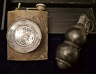 Mutant Chronicles 2008 original movie props Metal Lamp Light & Prop Grenade COA — photo 1