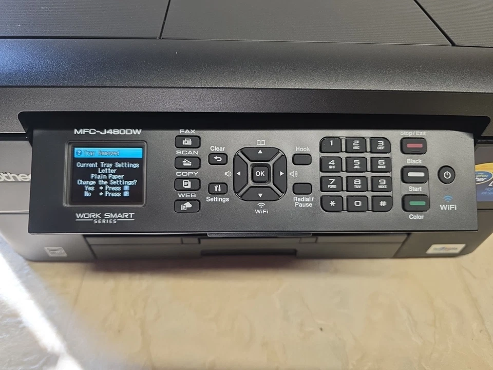 Brother MFC-J480DW InkJet All-In-One Color Printer Test Printed - Image 3 of 4
