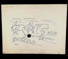 Original John Gallagher comic cartoon art Bowling, Saturday Evening Post; SIGNED — photo 1