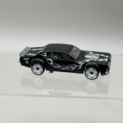 Hot Wheels '68 Mercury Cougar Black HW Flames Diecast Car 1:64 Post Discs 1J