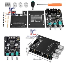 ZK-502MT 50W*2 Bluetooth 5.2 Audio Power Amplifier Board Module Tone Adjustable