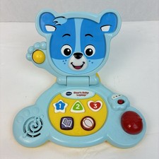 Vtech Bear's Baby Laptop Blue Learning Toy 55 Song Melodies Phrases