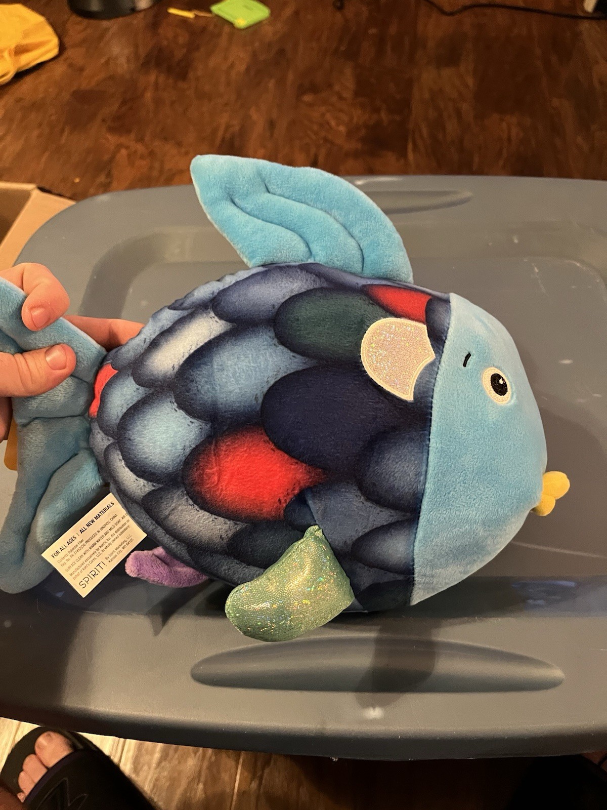 Kohls Cares For Kids The Rainbow Fish Colorful Plush Stuffed Animal  12