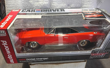 1968 Dodge Charger Orange Black Auto World Ertl 118 Diecast Car In Box